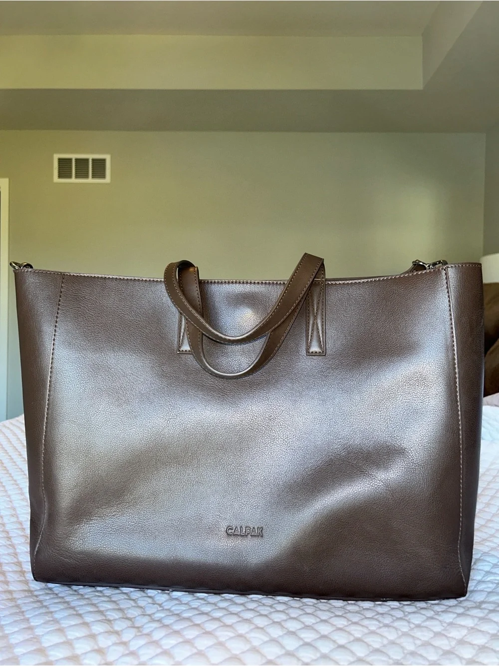 Haven 16” Calpak Laptop Tote Bag - Espresso